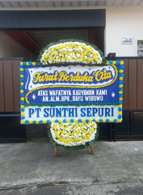 Papan Bunga Duka di Tegalpanjang